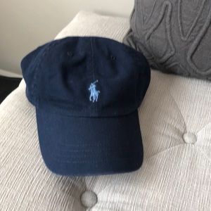 Navy polo hat